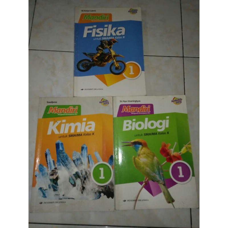 [PRELOVED] BANK SOAL FISIKA, KIMIA, BIOLOGI KELAS 10 SMA KURIKULUM 2013
