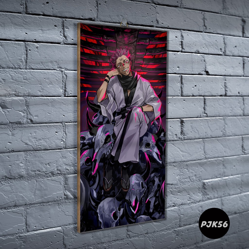 Poster Kayu Jujutsu Kaisen / Dekorasi Rumah /Poster murah/ Anime / desain / 2021 / gambar / PJK-PJK56