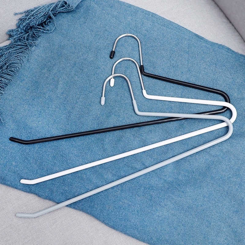 1pc Rak Hanger Model Dipped Casual Bahan Plastik, Anti-Selip