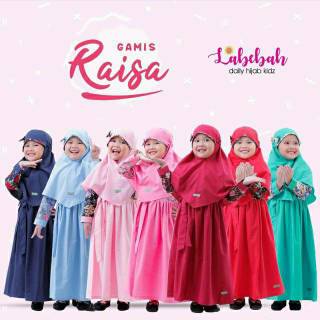 Baju Anak Perempuan Muslim Katun Jepang Labebah by Labella Baju Anak Perempuan Muslim Katun Jepang Labebah by Labella
