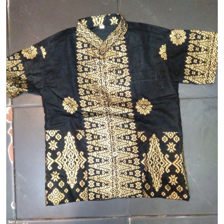 KEMEJA ANAK BATIK SONGKET PALEMBANG/GAUN ANAK BATIK SONGKET PALEMBANG/COUPLE BATIK SONGKET PALEMBANG