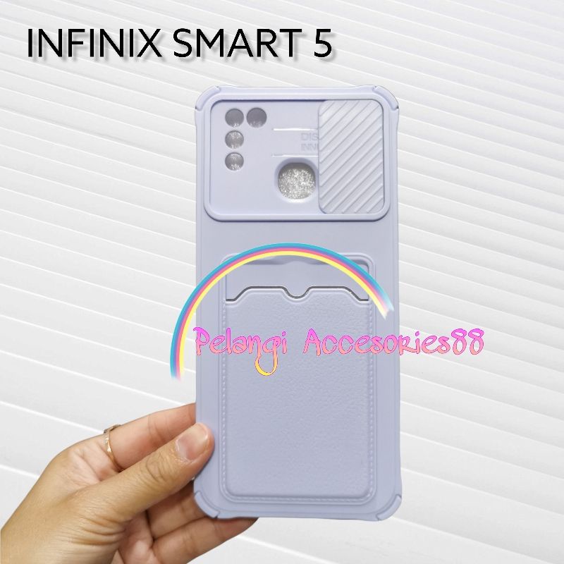 CASE INFINIX SMART 5 CASE SOFTCASE SLEDING WARNA WARNI