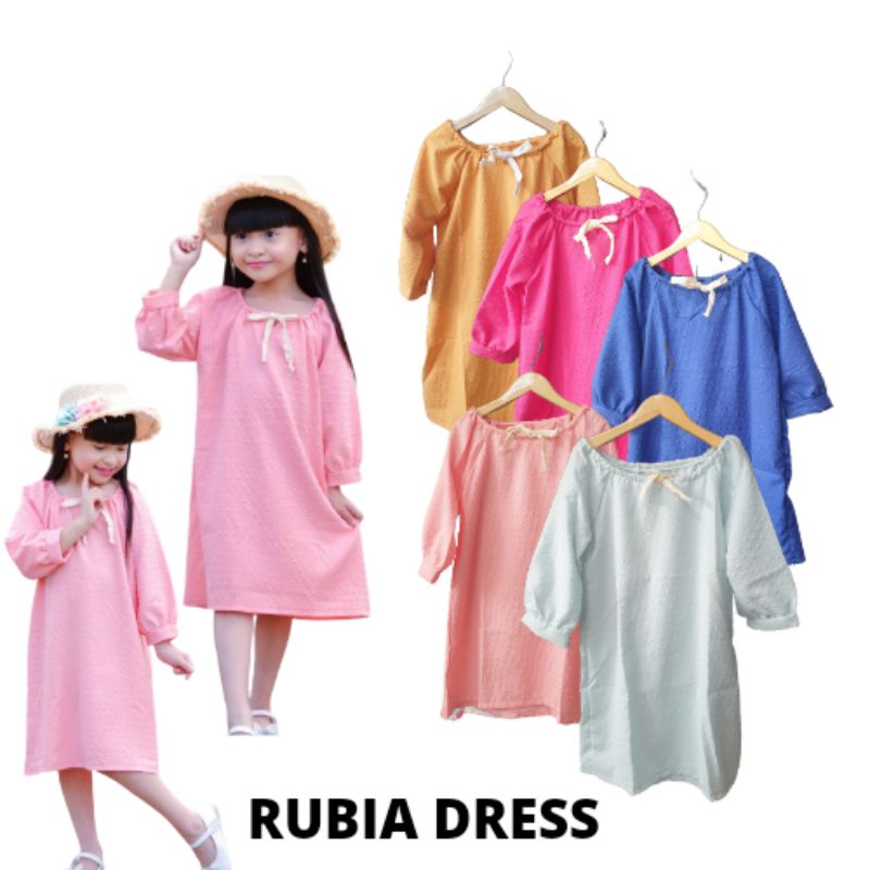 4-5 tahun RUBIA DRESS ANAK PEREMPUAN