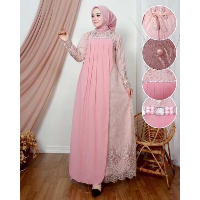 Gamis Putri Tasya Mandalika Original Butik