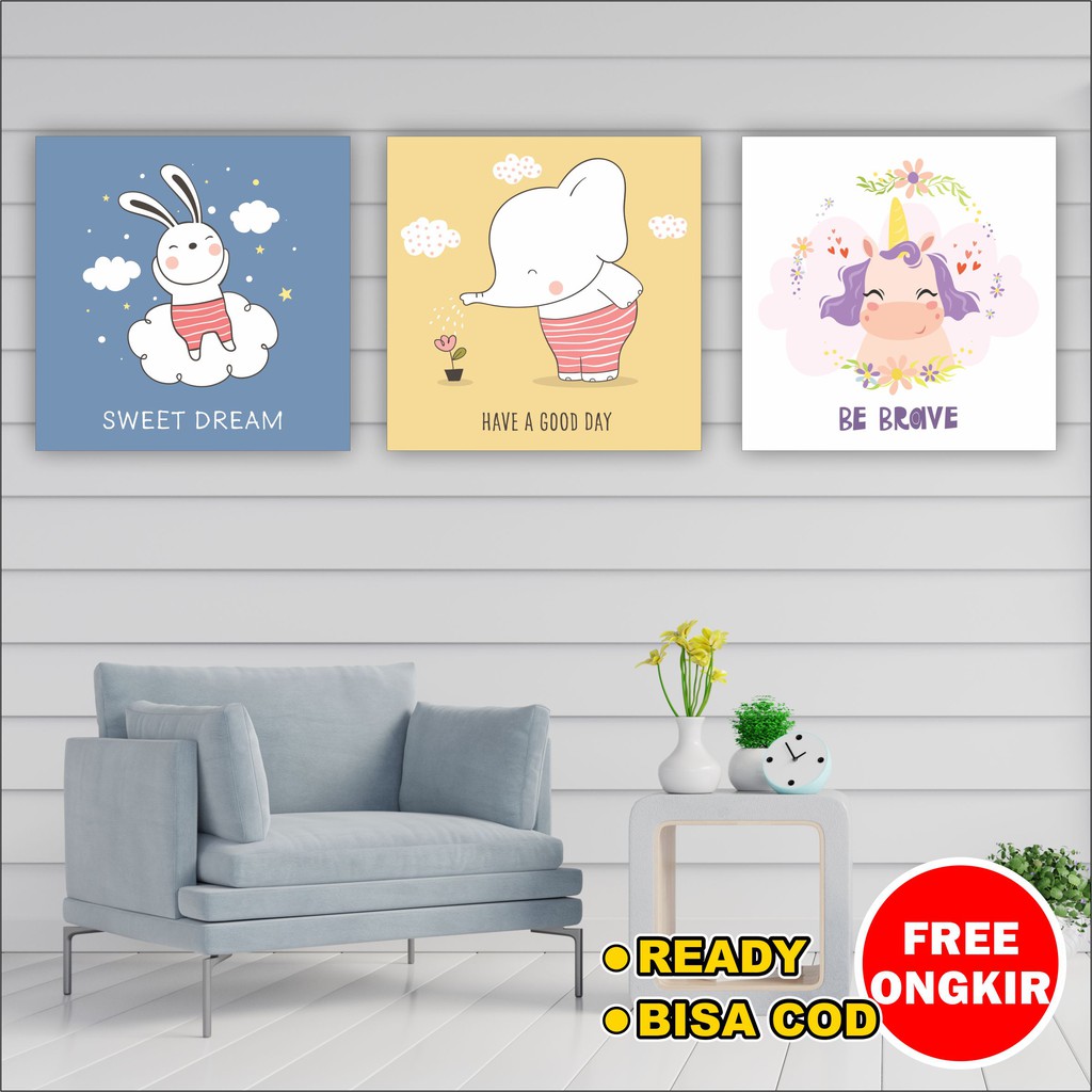 Dekorasi Hiasan outdoor poster ruangan kamar pajangan hiasan hewan animal anime home sweet sleep owl