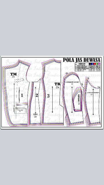 Pola Baju Jasko : Pola Baju Jas Koko : Cara membuat pola jas tutorial buat pola jas tutorial ...