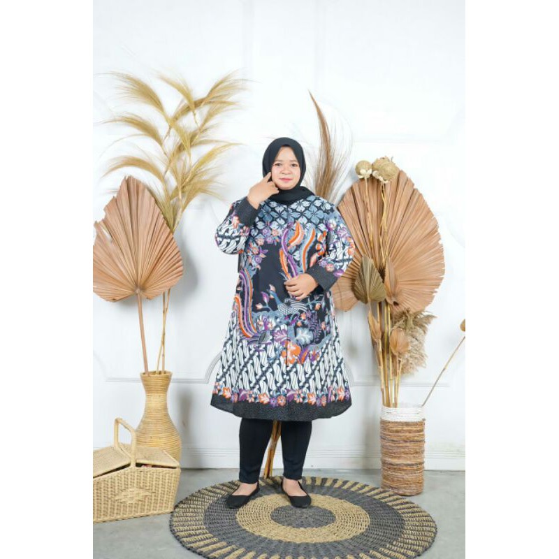 Tunik Batik Oversize/TUNIK Jumbo/TUNIK batik/Tunik Batik Jumbo/Batik OVERSIZE/Tunik Jumbo Wanita