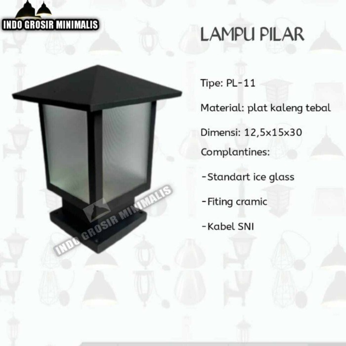 Lampu Pilar Pagar Lampu Hias Taman/Teras Depan Rumah Termurah