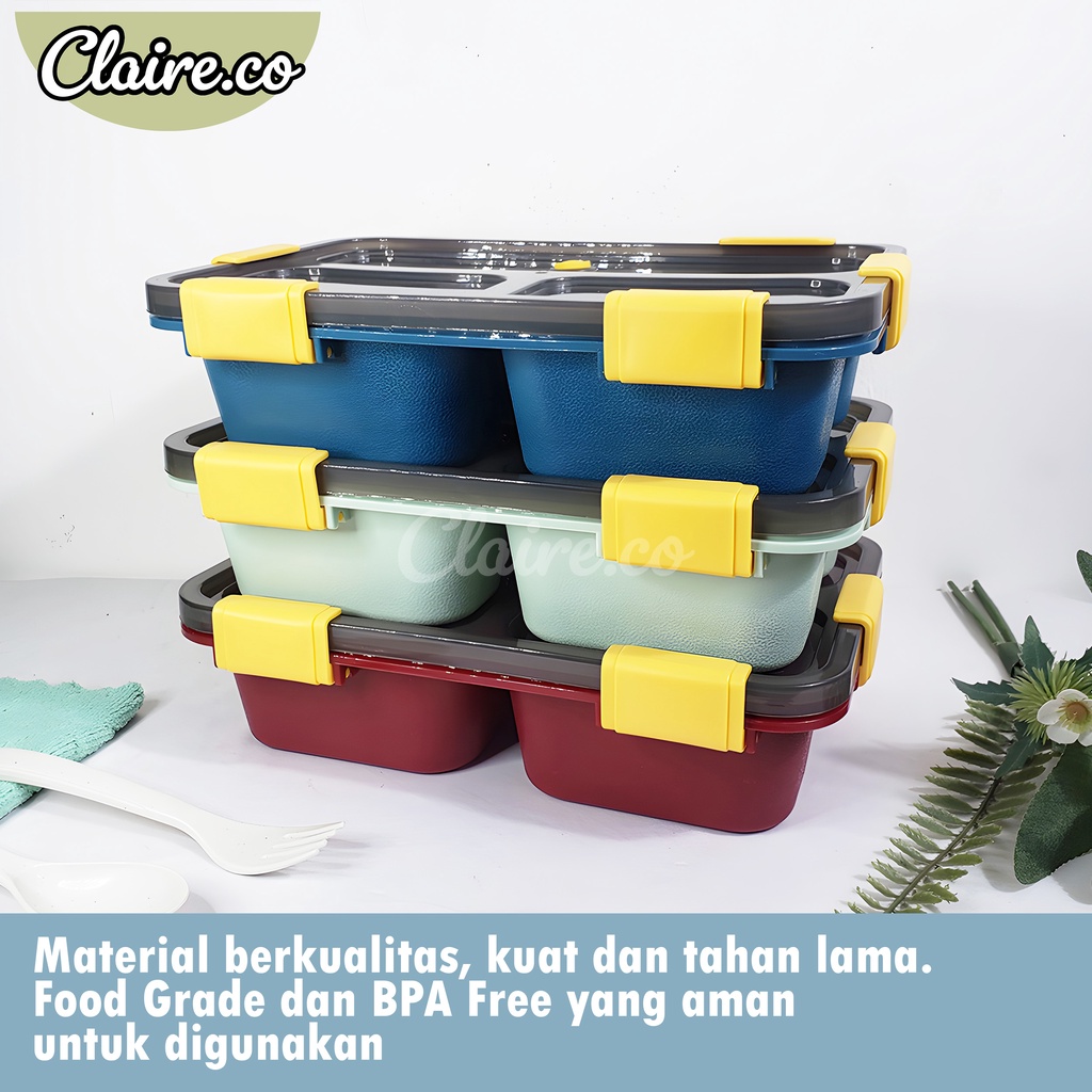 Kotak Bento 3 Lubang A268 / Lunch Box / Kotak Makan 3 Lubang