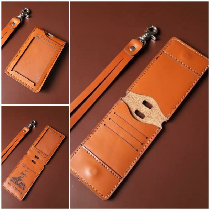 

CARD HOLDER NAME TAG KULIT ASLI ID CARD KULIT