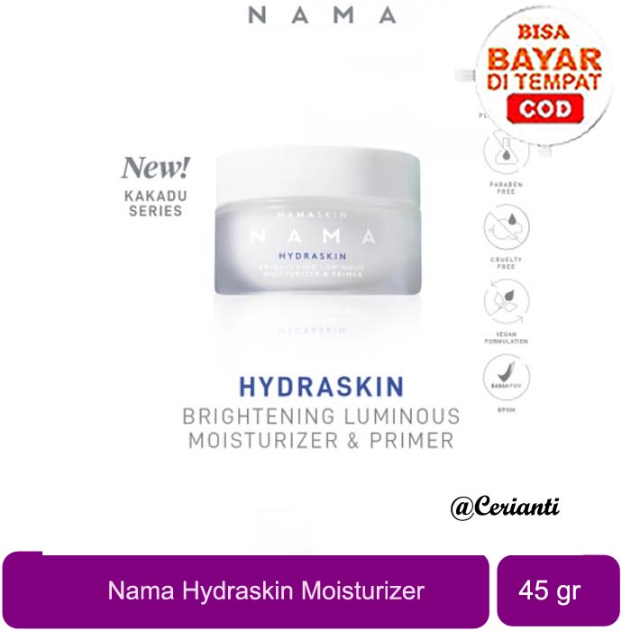 NAMA Hydraskin Brightening Luminous Moisturizer and Primer 45GR | Kakadu Extract_Cerianti