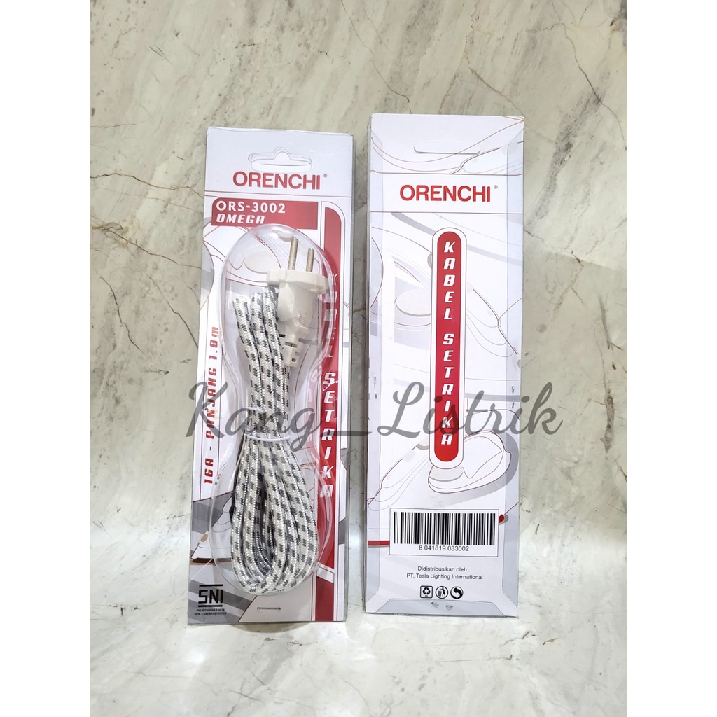 Kabel Setrika SHINYOKU / ORENCHI Kabel Strika 1,8M