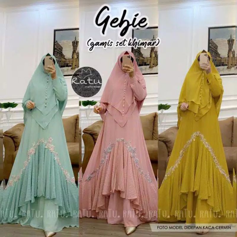 [COD] GEBIE SYARI SET KHIMAR BY RATU