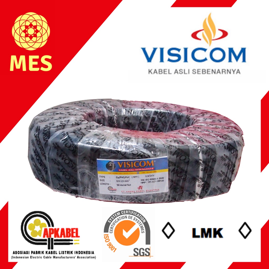 VISICOM NYY 2X1,5 50 METER