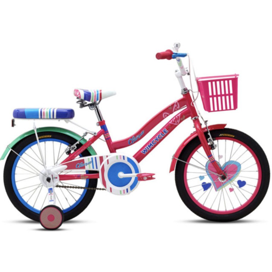 SEPEDA MINI ANAK PEREMPUAN WIMCYCLE CLARA 18 INCH PINK