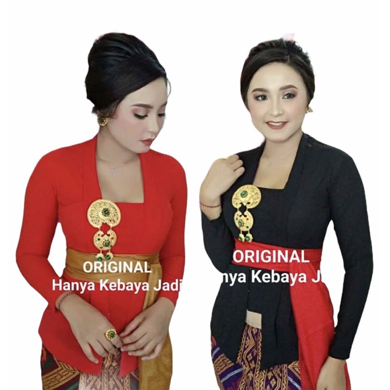 Set kebaya jadi kutubaru polos stretch