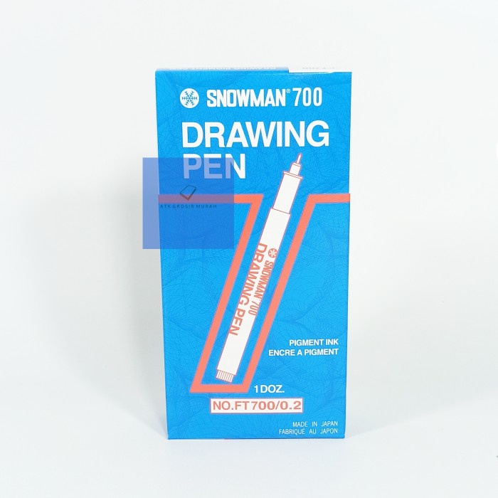 

Pendrawing- Grosir!!! Drawing Pen Snowman 700 Hitam 0.2 Atk -Drawing-Pen.