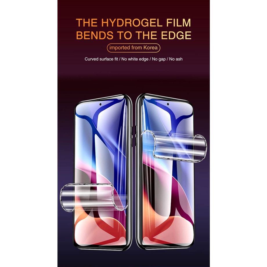 2Pcs Hydrogel Film For Xiaomi Redmi Note 10 9 8 7 Pro 9S 8T Screen Protector On For Mi 11 Ultra 10 Lite Redmi 9 9A 8A Poco X3 M3