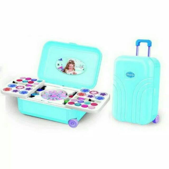 Mainan Alat Make Up Frozen Bisa di Jadikan  Trolley Koper