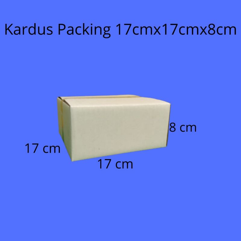 

Kardus Packing Putih 17cmx17cmx8cm