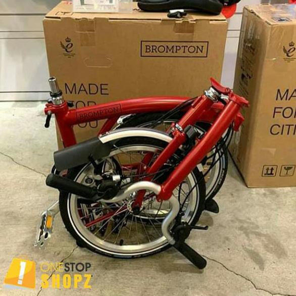 BROMPTON M6L HOUSE RED 2020 SEPEDA LIPAT ORIGINAL ONESTOPSHOPZ