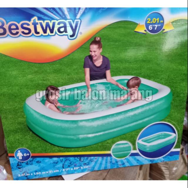 Kolam renang jumbo bestway 54005 uk 201×150×51cm