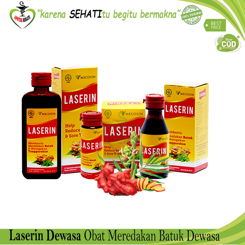 Laserin Sirup Dewasa Pereda Batuk Berdahak Obat Herbal