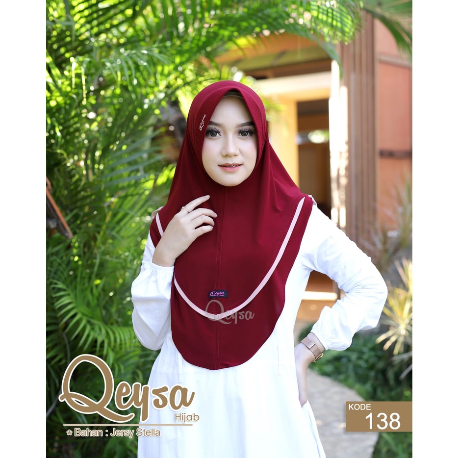 QEYSA - Bergo Zara (Pita Kanan-Kiri) Instan Hijab