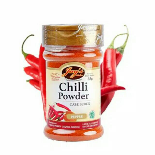 

JAYS CHILI POWDER 65GR JAYS BUBUK CABE JAYS BUBUK CABAI JAYS CABE BUBUK