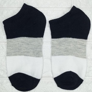 ⭐Bobastore⭐ Kaos Kaki Ankle BISA COD Kaos Kaki Cute Kaos Kaki Motif Import-3 WARNA HITAM