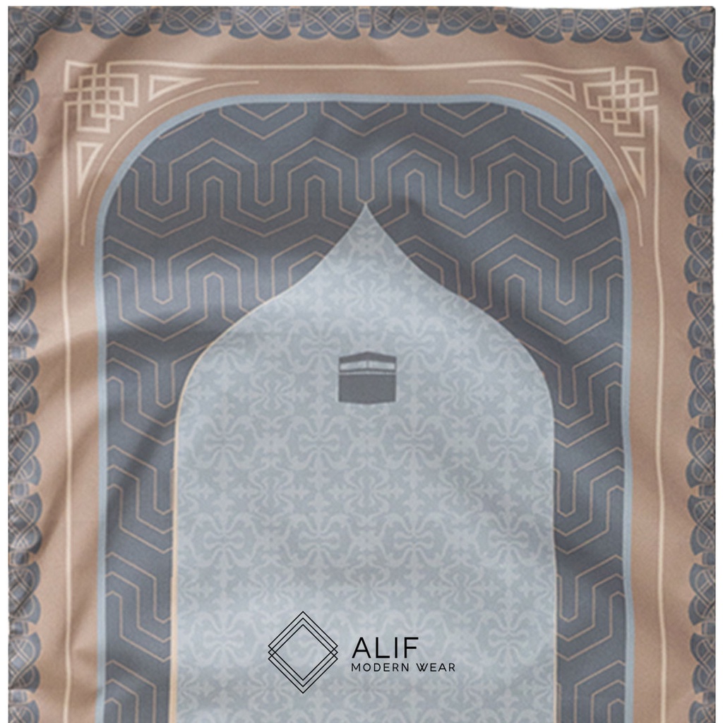 ALIF SAJADAH GENGGAM TRAVEL / SAKU / PORTABLE / WATERPROOF ( ALIF MODERN WEAR SJG-0153 )