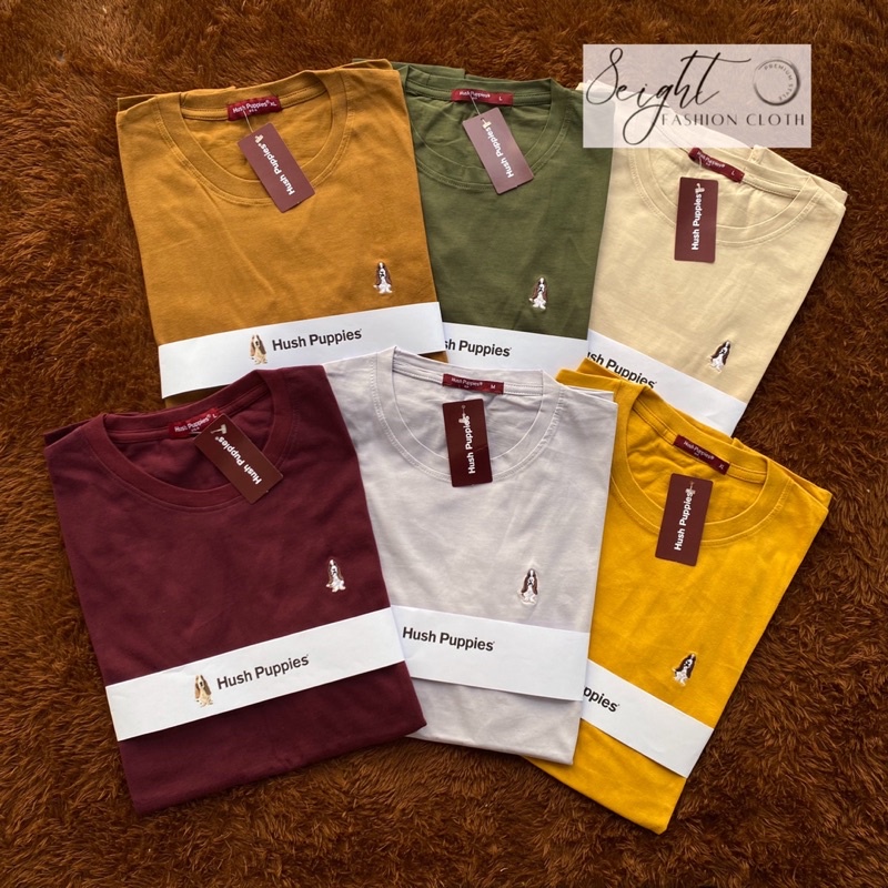 Kaos Hush Puppies Branded Baju Hush Puppies Pria Wanita Orig1n4l Hush Puppies Lengan Pendek Polos