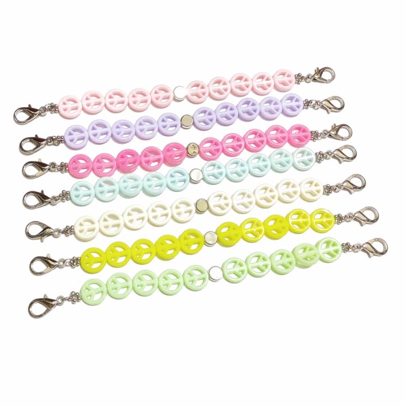 Konektor Masker Hijab Mask Connector Strap Extender Pastel Ribbon Peace Series