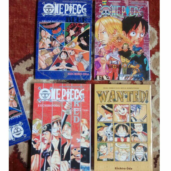 Komik One Piece Databook Red, Blue, Wanted & vol. 84