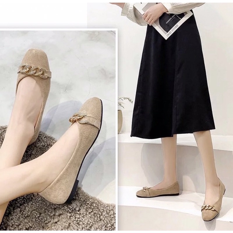 flatshoes A522 wanita import realpict