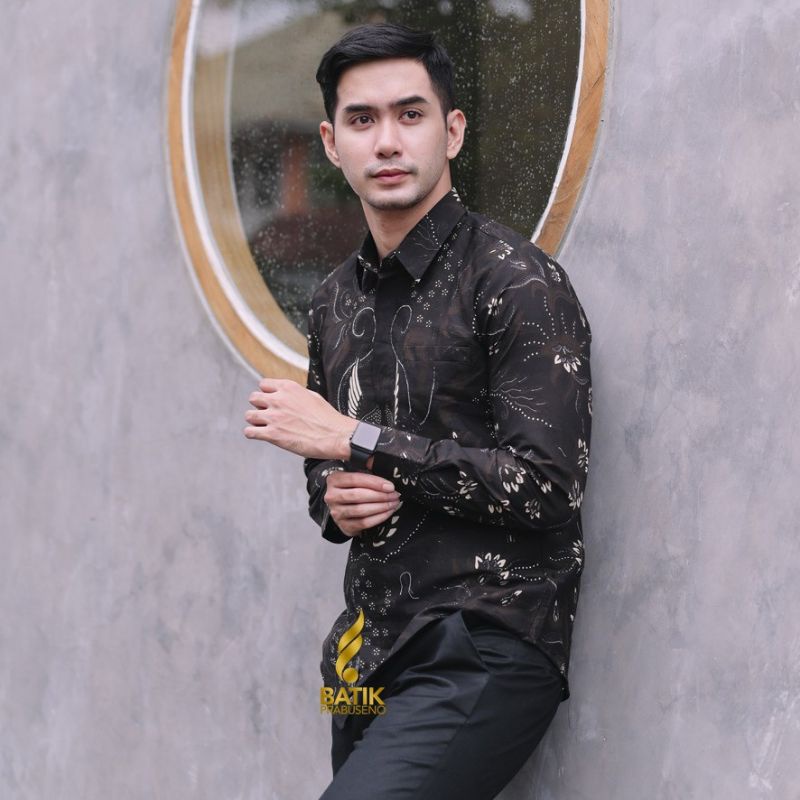 BATIK PRIA SLIMFIT LENGAN PANJANG GURDO IRENG