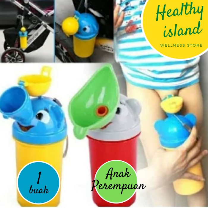 Pispot Botol Anak Perempuan Cewe BabiesFirst Portable Kids Urinal Girl