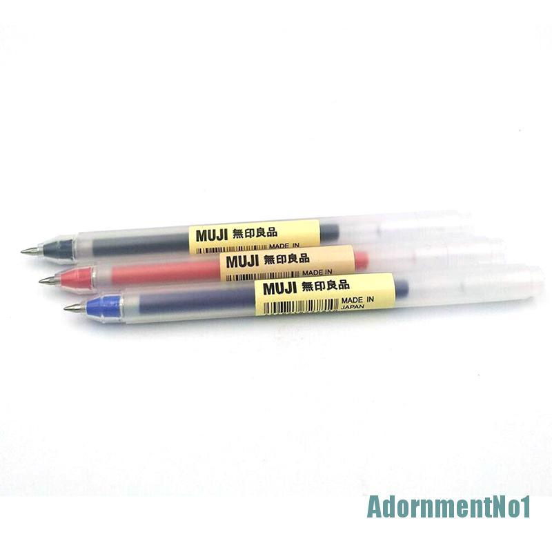 (AdornmentNo1) Muji Moma 5pcs / Set Pulpen Tinta Gel 0.38mm / 0.5mm Tidak Beracun