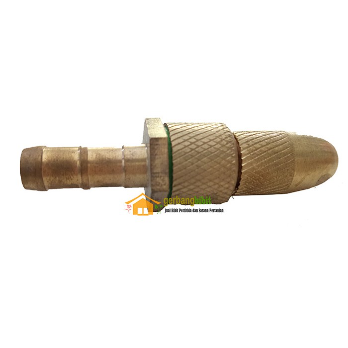 Brass Nozzle 1 Lubang Lurus Nosel Nozel Kuningan Cuci AC Sablon