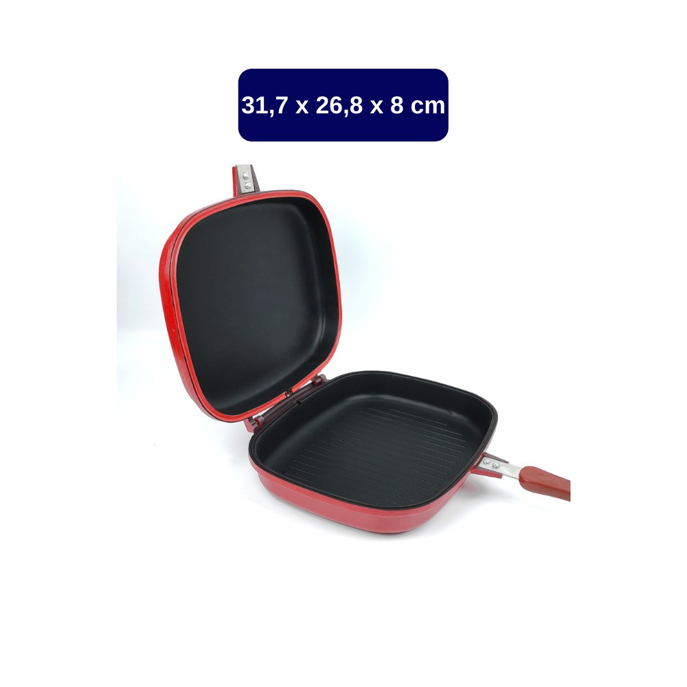 BMW Kitchen Ware Panggangan / Double Side Pan Grill