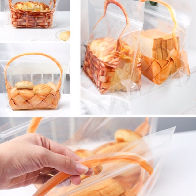 Plastik roti tawar / donat Zipper bag bread toast harga per 10pcs