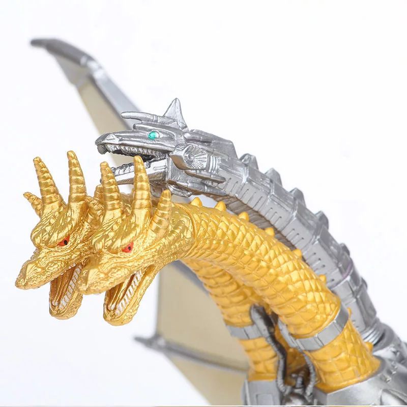 Figure Godzilla Monster Mecha Ghidorah - Mainan Figure hiasan topper monster Ghidorah