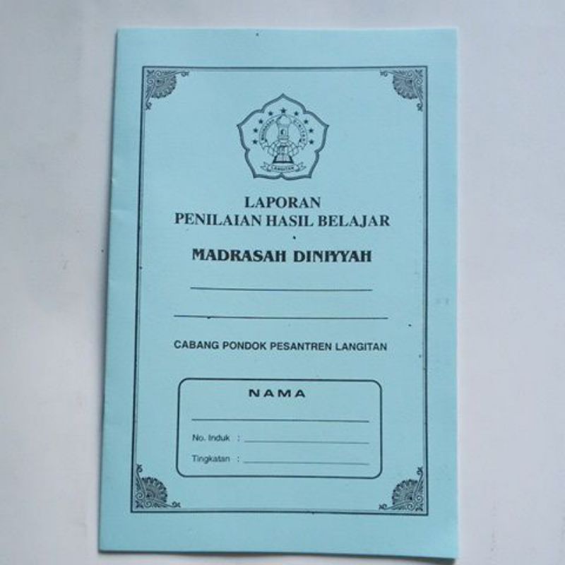 Jual Buku Raport Santri Madrasah Diniyah/MADIN | Shopee Indonesia