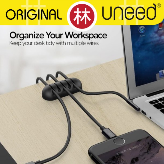 Uneed UCO201 Cable Clip Organizer Kabel Klip 10pcs