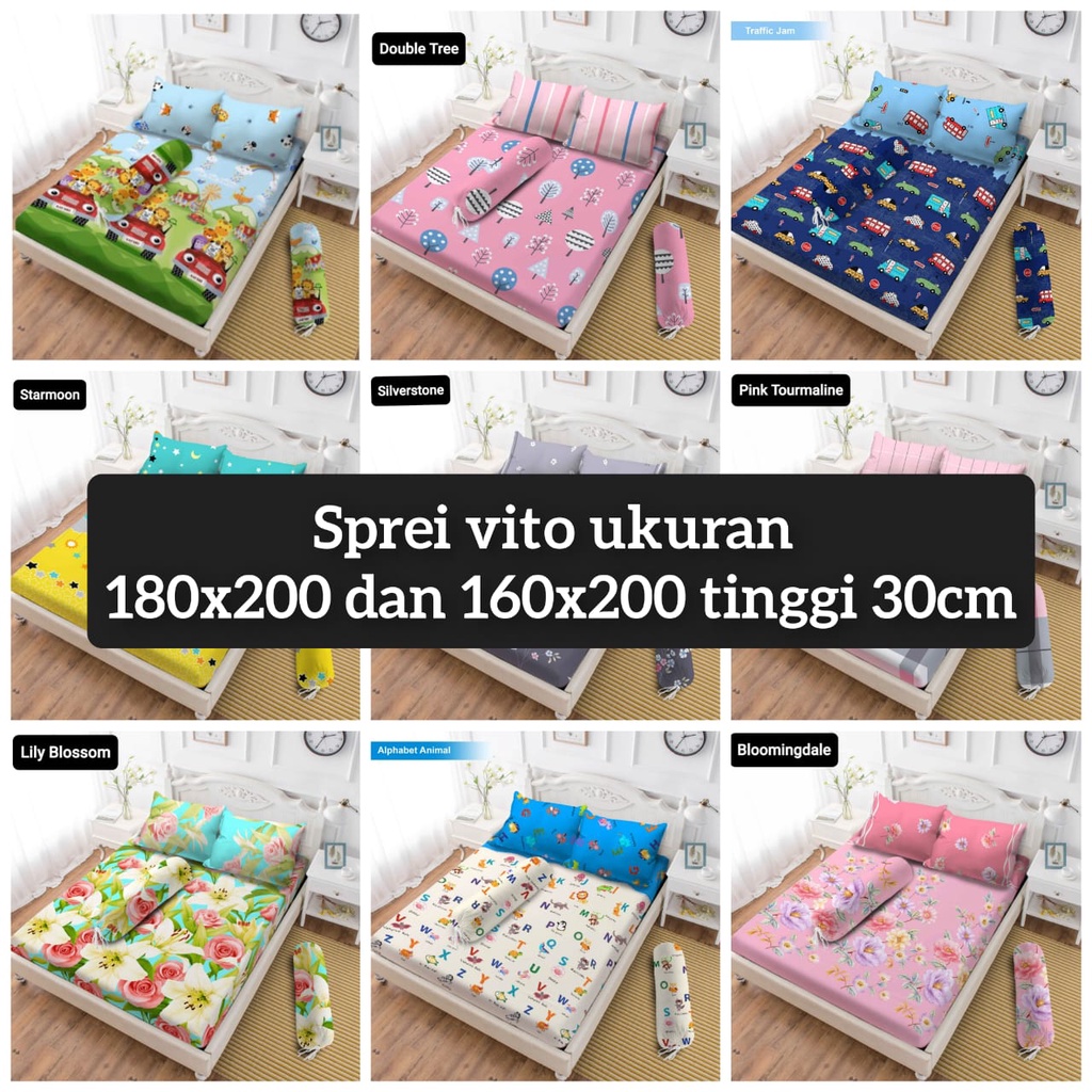 SPREI VITO 180 160X200 TINGGI 30 / VITO SPREI TINGGI 30 180 160X200 KING QUEEN SIZE