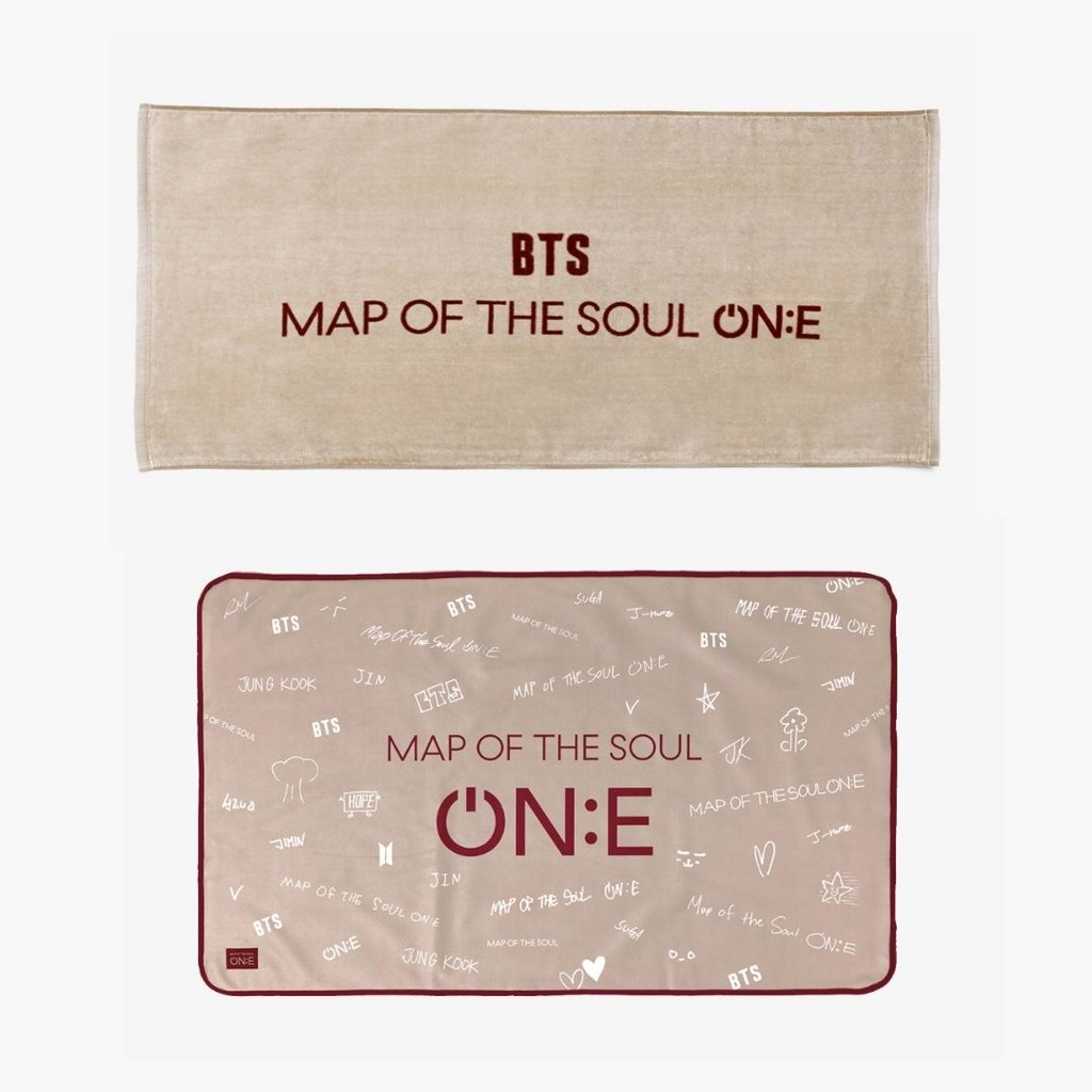 Dp Po Bts Map Of The Soul Exhibition Mots One Merch Towel Blanket Shopee Indonesia