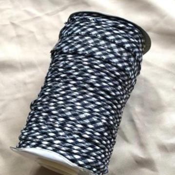 Pita bisban isi Motif Kotak / bis ban katun / lis baju per 1 rol @90 yard satin bias tape