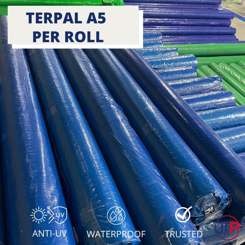 TERPAL PLASTIK PREMIUM PER ROLL A5/23kg/115gsm