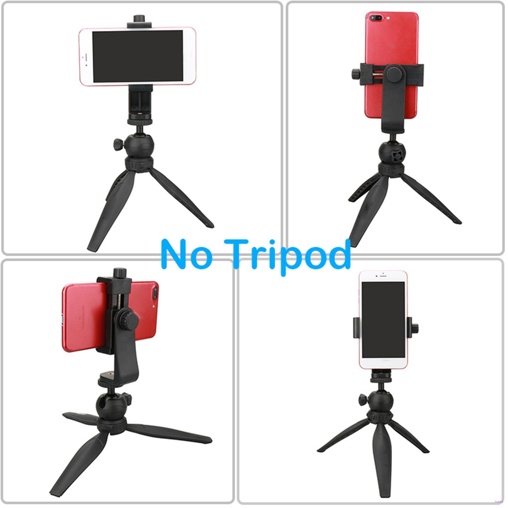 (Ready Stock) Tripod Dudukan Ponsel Universal Model Jepit Vertikal 360 Derajat Bisa Disesuaikan