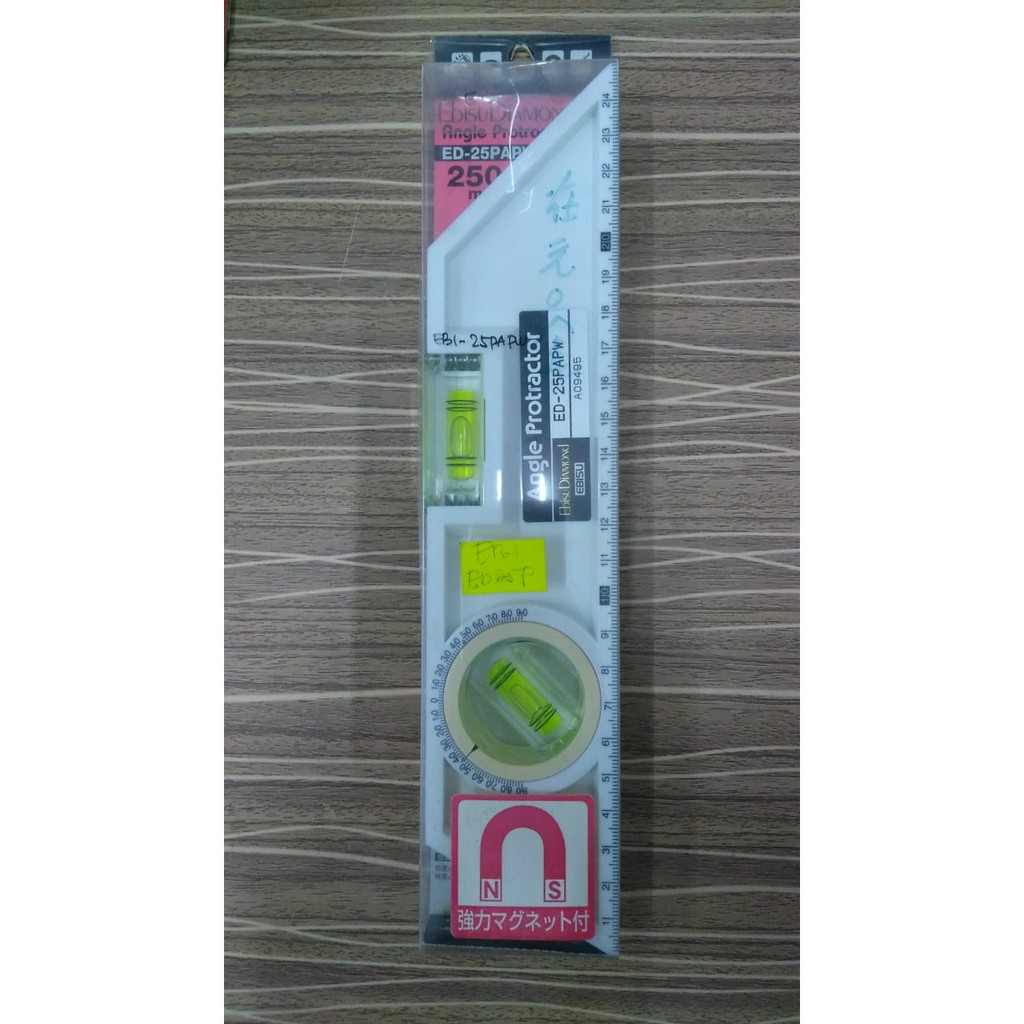 

Ebisu Diamond Angle Protractor (With Magnetic) ED-25PAPW 250mm